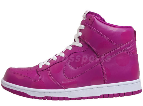 Nike Wmns Dunk High Pink Polka Dot 051