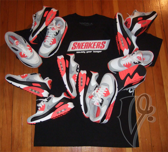 Vandal-A ‘Sneakers’ T-Shirt – Infrared Edition