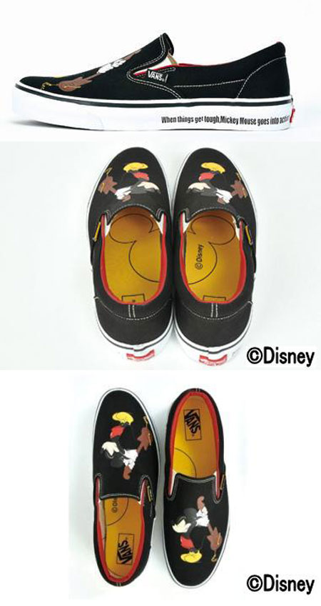 Mickey Mouse and Pluto Disney - Custom Painted Vans - Vans Slip-On - V –  Merakicks