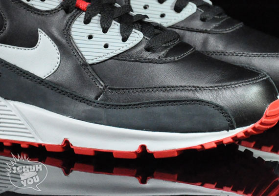 Nike Air Max 90 - Black - Matte Silver - Sport Red | New Images