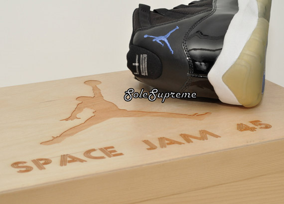 Air Jordan XI 'Space Jam' - Autographed Game-Worn '45' Sample 