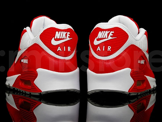 Nike Air Max 90 - White - Sport Red | Available - SneakerNews.com