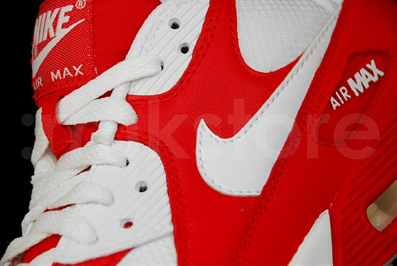 Nike Air Max 90 - White - Sport Red | Available