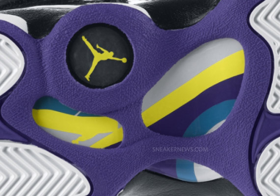 Air Jordan 6 Rings GS - Black - Vibrant Yellow - Varsity Purple | August 2010