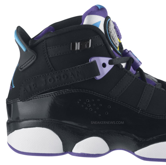 Air Jordan 6 Rings Gs Black Varsity Purple 4