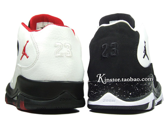 Air Jordan Hallowed Ground Low - White - Black + White - Red - Black