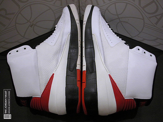 Air Jordan Ii Og White Black Red Made In Italy Sample 5