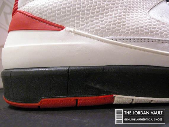 Air Jordan Ii Og White Black Red Made In Italy Sample 8