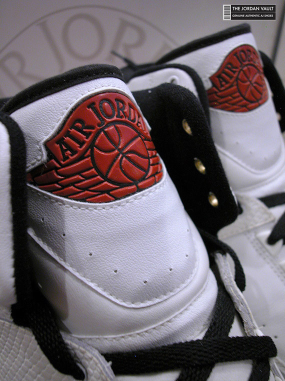 Air Jordan Ii Og White Black Red Made In Italy Sample 9