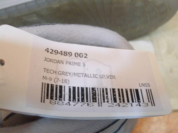 Air Jordan Prime 5 Tech Grey Metallic Silver 10
