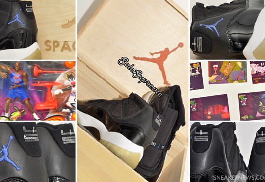 Air Jordan XI (11) Space Jam #45 Sample + Memorabilia Bundle