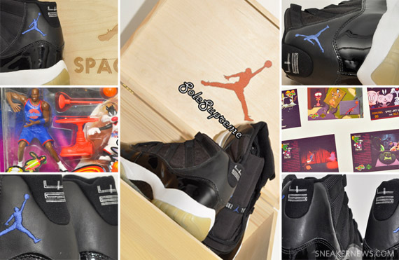 Air Jordan XI (11) Space Jam #45 Sample + Memorabilia Bundle