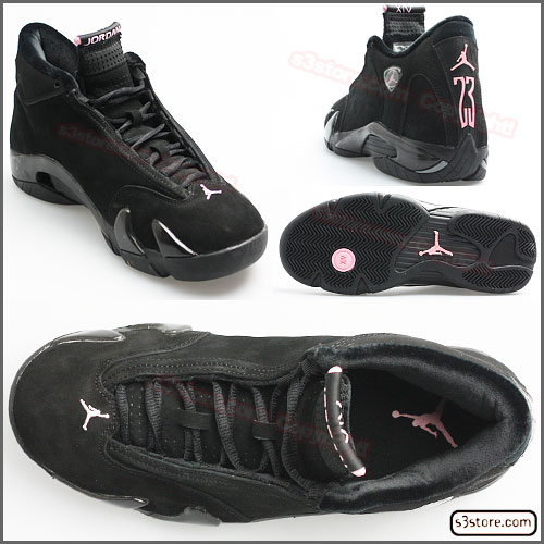 black and pink 14s