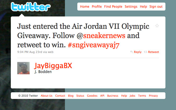 Aj7 Giveaway Twitter Screencap Jaybiggabx