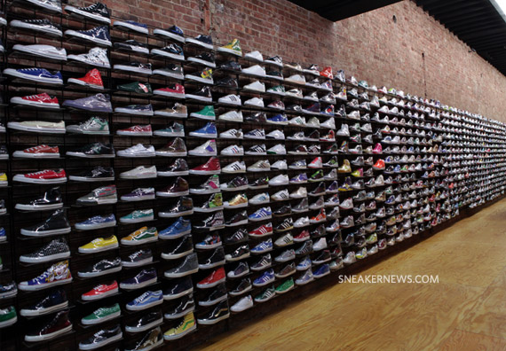 flight club shoe wall