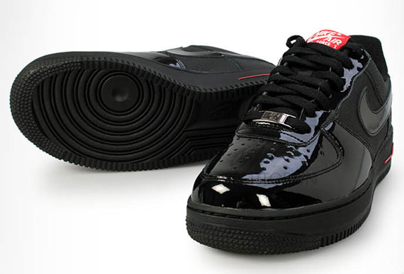 Nike Air Force 1 Low Black Sport Red Patent 2