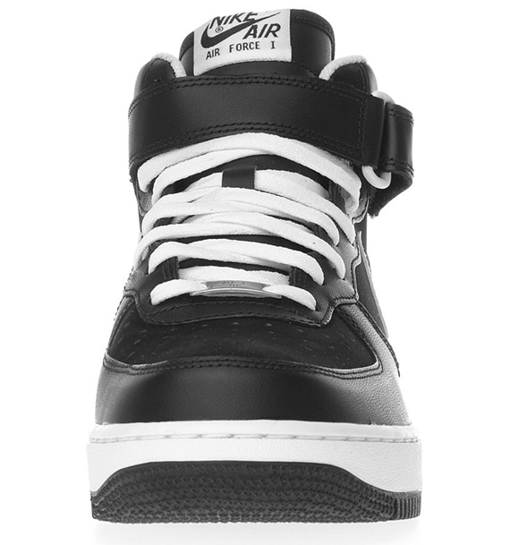 Nike Air Force 1 Mid Jdsports Blk White 01