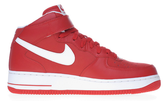 Nike Air Force 1 Mid Jdsports Red White 02