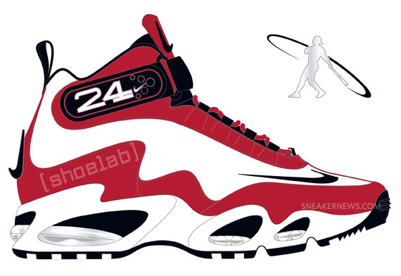 2011 Nike Air Griffey Max 1 “Cincinnati Reds” Strapped up denim by