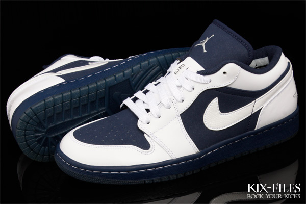 Nike Air Jordan 1 Phat Low Wht Navy 2