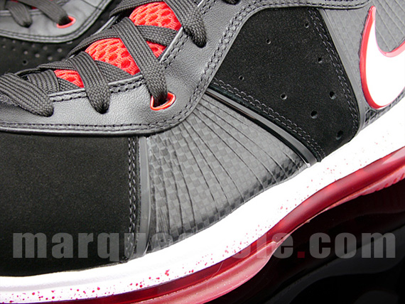 Nike Air Max LeBron VIII (8) - Black - White - Varsity Red | New Detailed Images