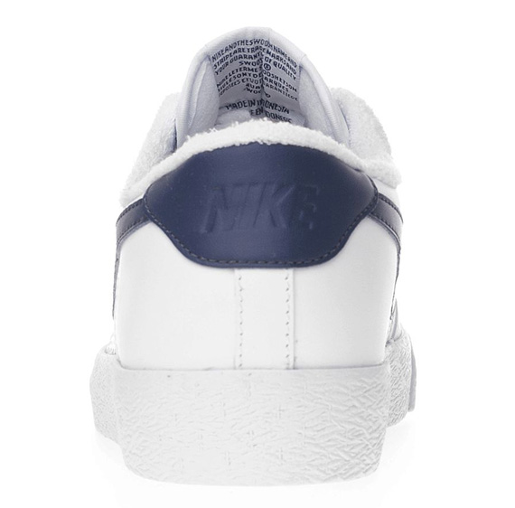 Nike All Court Low White Leather Navy Jdsports 05