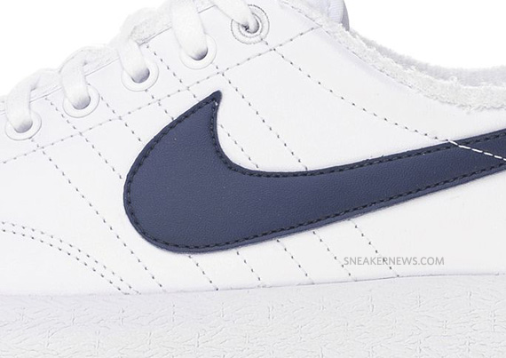 Nike All Court Low White Leather Navy Jdsports 07
