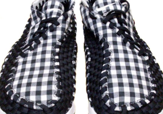 nike footscape woven freemotion black white checker summary