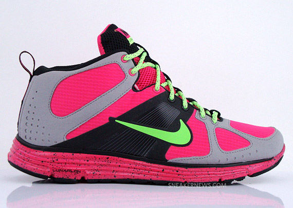 Nike Lunar Elite Trail Mid Pink Black Volt 2
