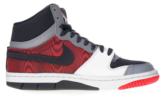 Nike Wmns Court Force Hi Red Stitched Wdgrain 03