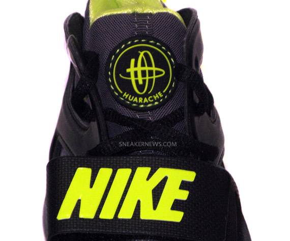 Nike Zoom Huarache Tr Mid Black Volt Dark Grey 12