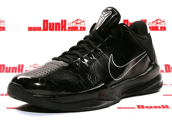 Nike Zoom Kobe V (5) 'Blackout' - Black - Metallic Silver | Available ...