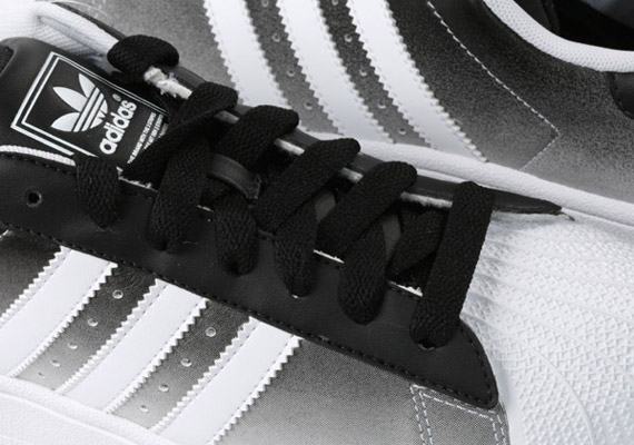 adidas Superstar II - Black - White - Gradient