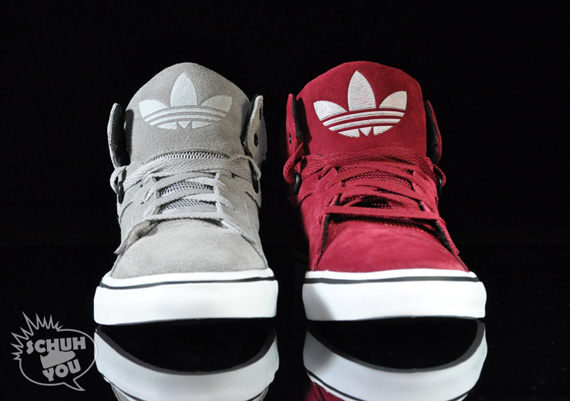 adidas Attitude Vulc Skate - Grey + Red