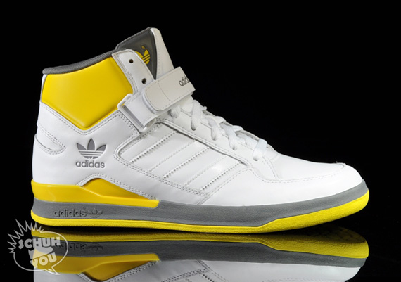 Adidas Forum Remodel Mid White Yellow Grey 06