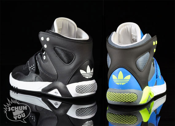 Adidas Retropy F2 Shoes Cloud White Almost Pink Almost Blue FitforhealthShops Neon - Black - Grey - White + Blue - Roundhouse Mid