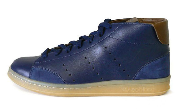 adidas stan smith 80s mid navy blue trainers