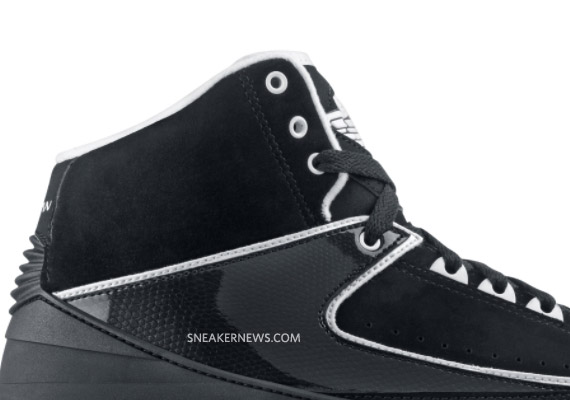 Air Jordan 2 Gs Black White 01