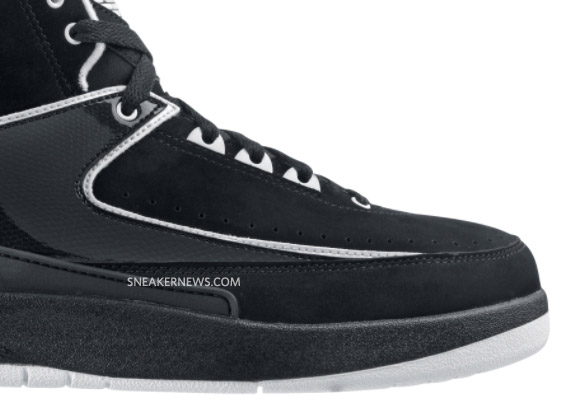Air Jordan 2 Gs Black White 02