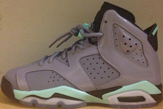 Air Jordan 6 Gs Bleached Turquoise Iron Purple Blackk Rd Thumb