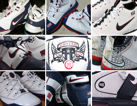 History of Nike LeBron USA Basketball Colorways 