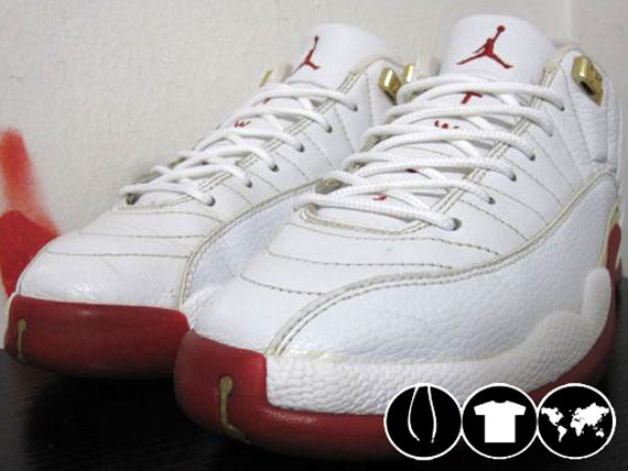 jordan xii white red