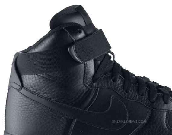Nike Air Force 1 High Black Leather Gum 04