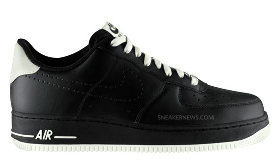 Nike Air Force 1 Low Blk Wht Perf 02