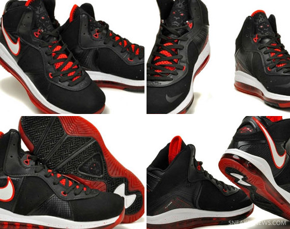 Nike Air Max LeBron VIII (8) - Black - White - Sport Red | New Images