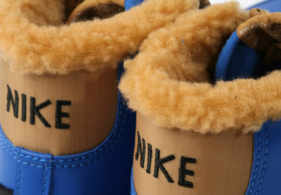 Nike Blazer Mid Blue Sapphire Golden Harvest Fur