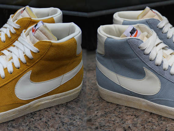 Nike Blazer High VNTG QS – Gold Dart + Blue Grey | New Images