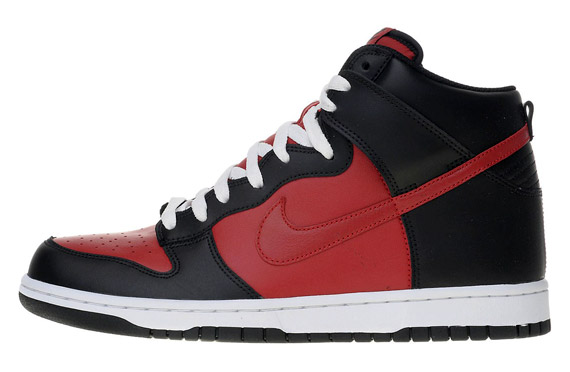 Nike Dunk High - Black - Varsity Red - SneakerNews.com