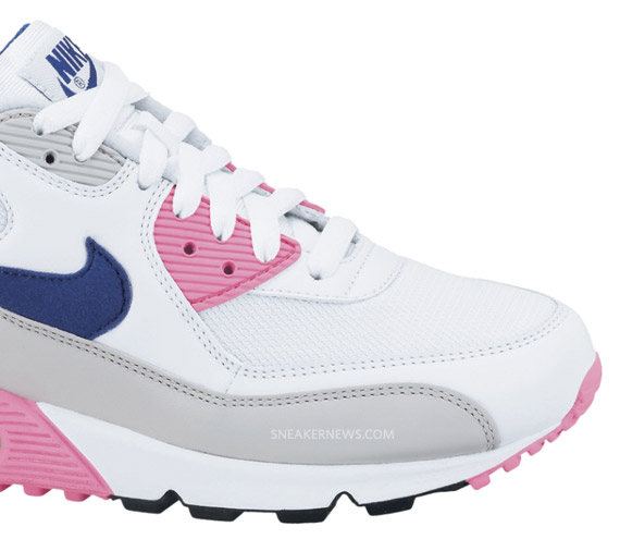 Nike Wmns Air Max 90 White Asian Concord Laser Pink Available 4