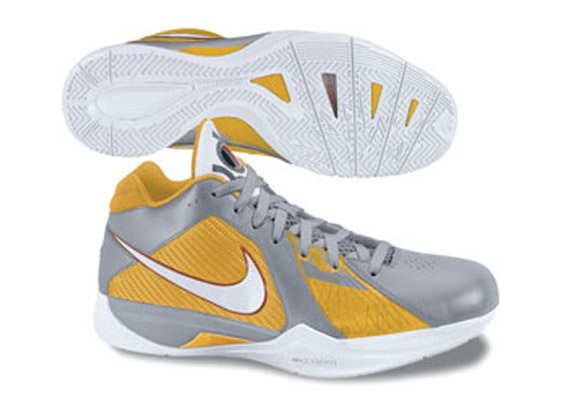 Nike Zoom Kd Iii Wolf Grey White Vibrant Yellow